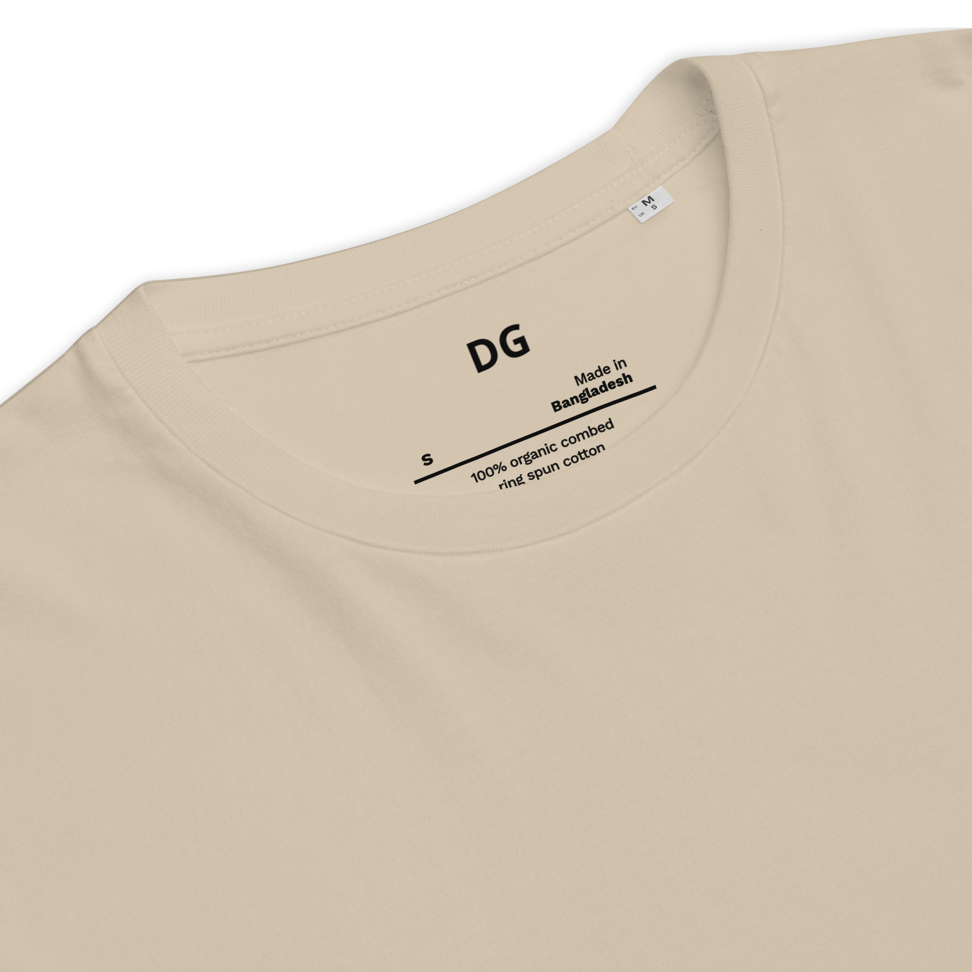 DG Minimal Organic Tee — Beige Luxury